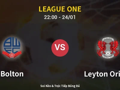 Soi Kèo Bolton vs Leyton Orient – 22:00 24/01 | Nhận Định, Dự Đoán Tỷ Số