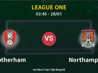 Kết Quả: Rotherham 2-1 Northampton – Highlight & Bàn Thắng | League One