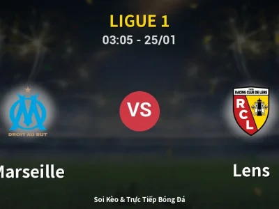 Kết Quả: Marseille 3-1 Lens – Highlight & Bàn Thắng | Ligue 1