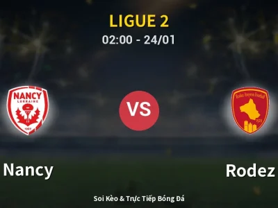 Kết Quả: Nancy 1-3 Rodez – Highlight & Bàn Thắng | Ligue 2