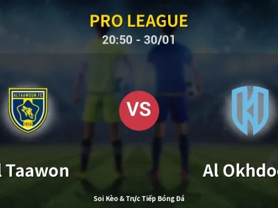 🔴 Trực Tiếp: Al Taawon 0-0 Al Okhdood – Link Xem Pro League (Full HD)