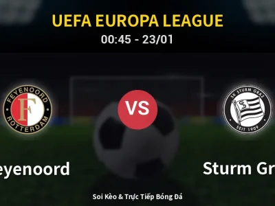 Kết Quả: Feyenoord 3-0 Sturm Graz – Highlight & Bàn Thắng | UEFA Europa League