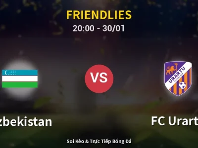 🔴 Trực Tiếp: Uzbekistan 1-1 FC Urartu – Link Xem Friendlies (Full HD)