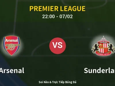 Soi Kèo Arsenal vs Sunderland – 22:00 07/02 | Nhận Định, Dự Đoán Tỷ Số
