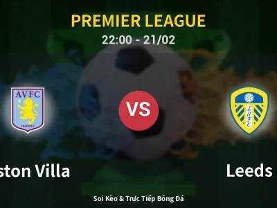 🔴 Trực Tiếp: Aston Villa 0-0 Leeds – Link Xem Premier League (Full HD)