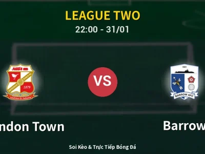 Soi Kèo Swindon Town vs Barrow – 22:00 31/01 | Nhận Định, Dự Đoán Tỷ Số