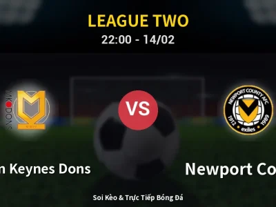 Soi Kèo Milton Keynes Dons vs Newport County – 22:00 14/02 | Nhận Định, Dự Đoán Tỷ Số