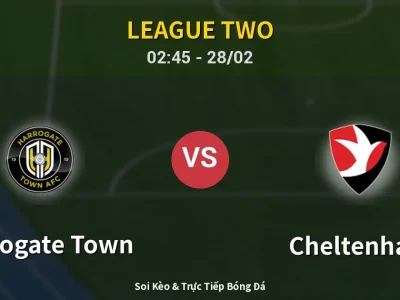 Kết Quả: Harrogate Town 1-1 Cheltenham – Highlight & Bàn Thắng | League Two