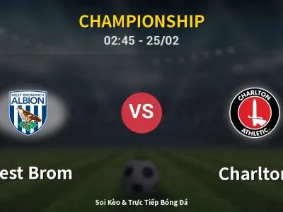 Kết Quả: West Brom 1-1 Charlton – Highlight & Bàn Thắng | Championship