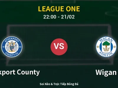 🔴 Trực Tiếp: Stockport County 1-2 Wigan – Link Xem League One (Full HD)