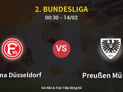 Kết Quả: Fortuna Düsseldorf 0-0 Preußen Münster – Highlight & Bàn Thắng | 2. Bundesliga