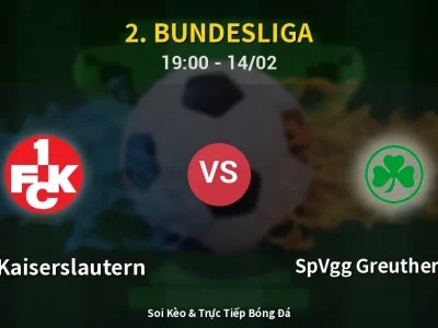 🔴 Trực Tiếp: 1. FC Kaiserslautern 1-0 SpVgg Greuther Fürth – Link Xem 2. Bundesliga (Full HD)