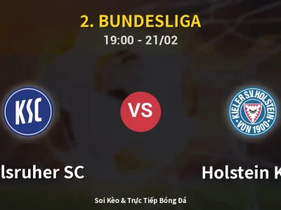 Kết Quả: Karlsruher SC 3-1 Holstein Kiel – Highlight & Bàn Thắng | 2. Bundesliga
