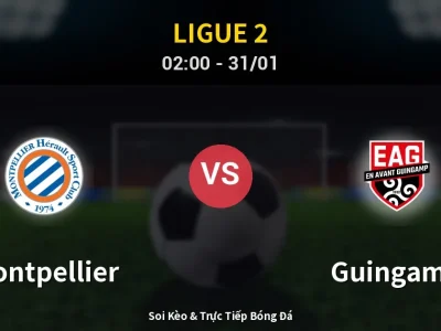 Kết Quả: Montpellier 3-1 Guingamp – Highlight & Bàn Thắng | Ligue 2