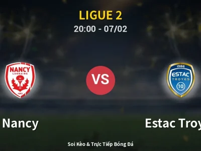 🔴 Trực Tiếp: Nancy 1-1 Estac Troyes – Link Xem Ligue 2 (Full HD)