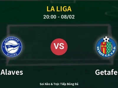 🔴 Trực Tiếp: Alaves 0-2 Getafe – Link Xem La Liga (Full HD)