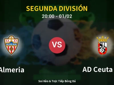 🔴 Trực Tiếp: Almeria 3-1 AD Ceuta FC – Link Xem Segunda División (Full HD)