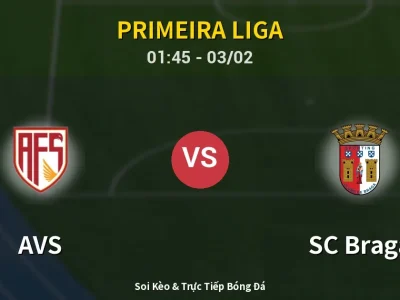 Kết Quả: AVS 0-4 SC Braga – Highlight & Bàn Thắng | Primeira Liga