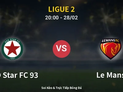 Soi Kèo RED Star FC 93 vs Le Mans – 20:00 28/02 | Nhận Định, Dự Đoán Tỷ Số