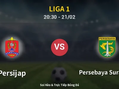 🔴 Trực Tiếp: Persijap 2-0 Persebaya Surabaya – Link Xem Liga 1 (Full HD)