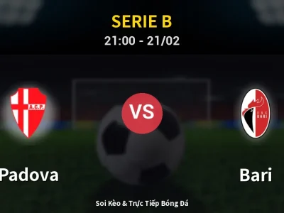🔴 Trực Tiếp: Padova 1-1 Bari – Link Xem Serie B (Full HD)