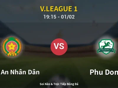 🔴 Trực Tiếp: Công An Nhân Dân 3-2 Phu Dong – Link Xem V.League 1 (Full HD)