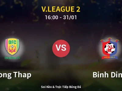 Kết Quả: Dong Thap 1-1 Binh Dinh – Highlight & Bàn Thắng | V.League 2