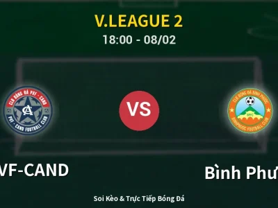 Soi Kèo PVF-CAND vs Bình Phước – 18:00 08/02 | Nhận Định, Dự Đoán Tỷ Số