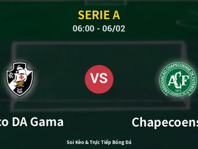 Kết Quả: Vasco DA Gama 1-1 Chapecoense-sc – Highlight & Bàn Thắng | Serie A