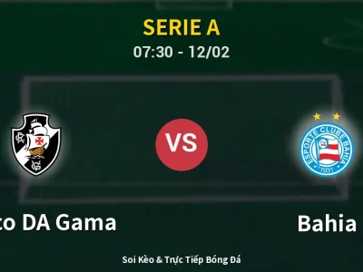 Kết Quả: Vasco DA Gama 0-1 Bahia – Highlight & Bàn Thắng | Serie A