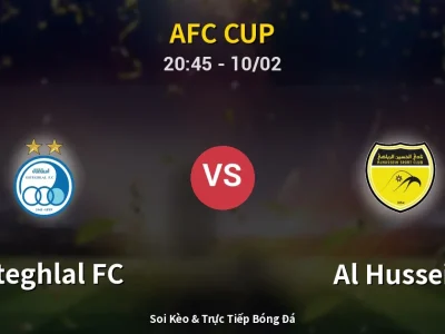🔴 Trực Tiếp: Esteghlal FC 0-0 Al Hussein – Link Xem AFC Cup (Full HD)