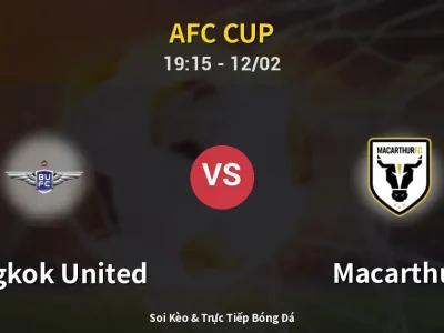 Kết Quả: Bangkok United 2-0 Macarthur – Highlight & Bàn Thắng | AFC Cup