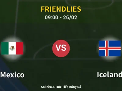 Kết Quả: Mexico 4-0 Iceland – Highlight & Bàn Thắng | Friendlies