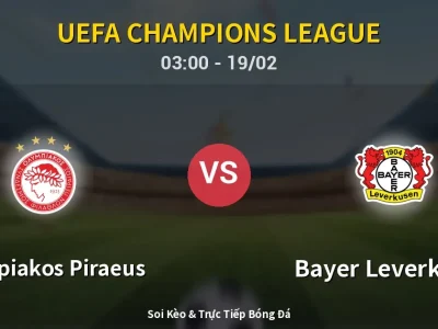 Kết Quả: Olympiakos Piraeus 0-2 Bayer Leverkusen – Highlight & Bàn Thắng | UEFA Champions League