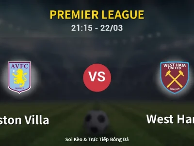 Soi Kèo Aston Villa vs West Ham – 21:15 22/03 | Nhận Định, Dự Đoán Tỷ Số
