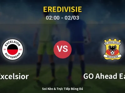Kết Quả: Excelsior 0-1 GO Ahead Eagles – Highlight & Bàn Thắng | Eredivisie
