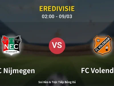 Kết Quả: NEC Nijmegen 3-0 FC Volendam – Highlight & Bàn Thắng | Eredivisie