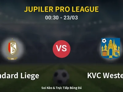 Kết Quả: Standard Liege 0-0 KVC Westerlo – Highlight & Bàn Thắng | Jupiler Pro League