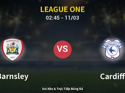 Kết Quả: Barnsley 1-1 Cardiff – Highlight & Bàn Thắng | League One