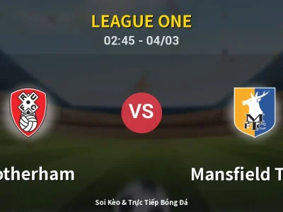 Kết Quả: Rotherham 0-0 Mansfield Town – Highlight & Bàn Thắng | League One