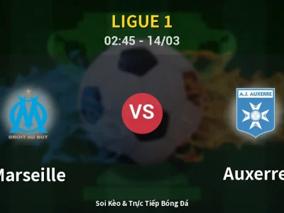 Kết Quả: Marseille 1-0 Auxerre – Highlight & Bàn Thắng | Ligue 1