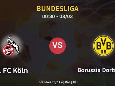 Kết Quả: 1. FC Köln 1-2 Borussia Dortmund – Highlight & Bàn Thắng | Bundesliga