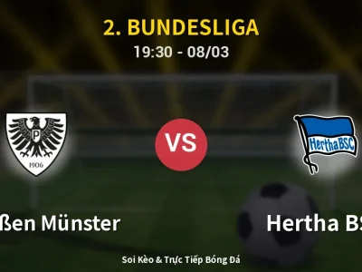 🔴 Trực Tiếp: Preußen Münster 1-1 Hertha BSC – Link Xem 2. Bundesliga (Full HD)