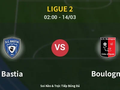 Kết Quả: Bastia 0-1 Boulogne – Highlight & Bàn Thắng | Ligue 2