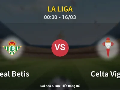 Kết Quả: Real Betis 1-1 Celta Vigo – Highlight & Bàn Thắng | La Liga