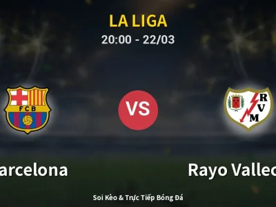 🔴 Trực Tiếp: Barcelona 1-0 Rayo Vallecano – Link Xem La Liga (Full HD)