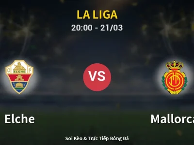 🔴 Trực Tiếp: Elche 0-0 Mallorca – Link Xem La Liga (Full HD)