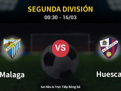 Kết Quả: Malaga 5-3 Huesca – Highlight & Bàn Thắng | Segunda División
