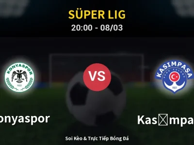 🔴 Trực Tiếp: Konyaspor 1-1 Kasımpaşa – Link Xem Süper Lig (Full HD)