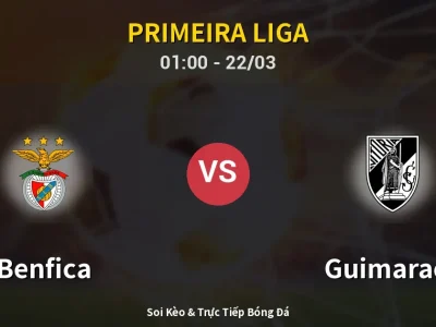 Kết Quả: Benfica 3-0 Guimaraes – Highlight & Bàn Thắng | Primeira Liga